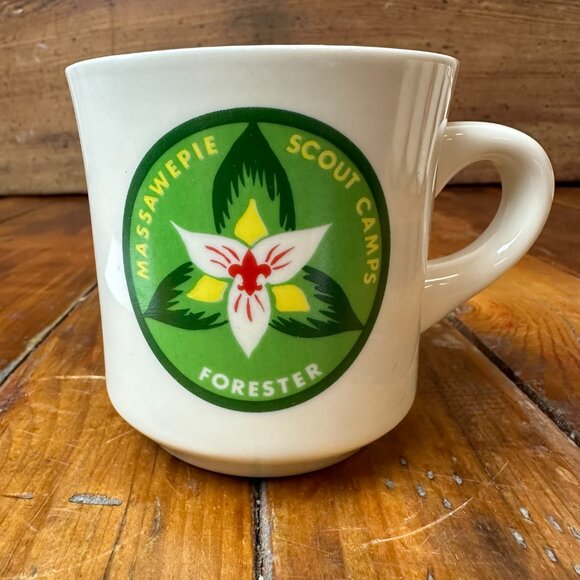 Boy Scout Mug Massawepie Scout Camps Forester - Picture 1 of 6